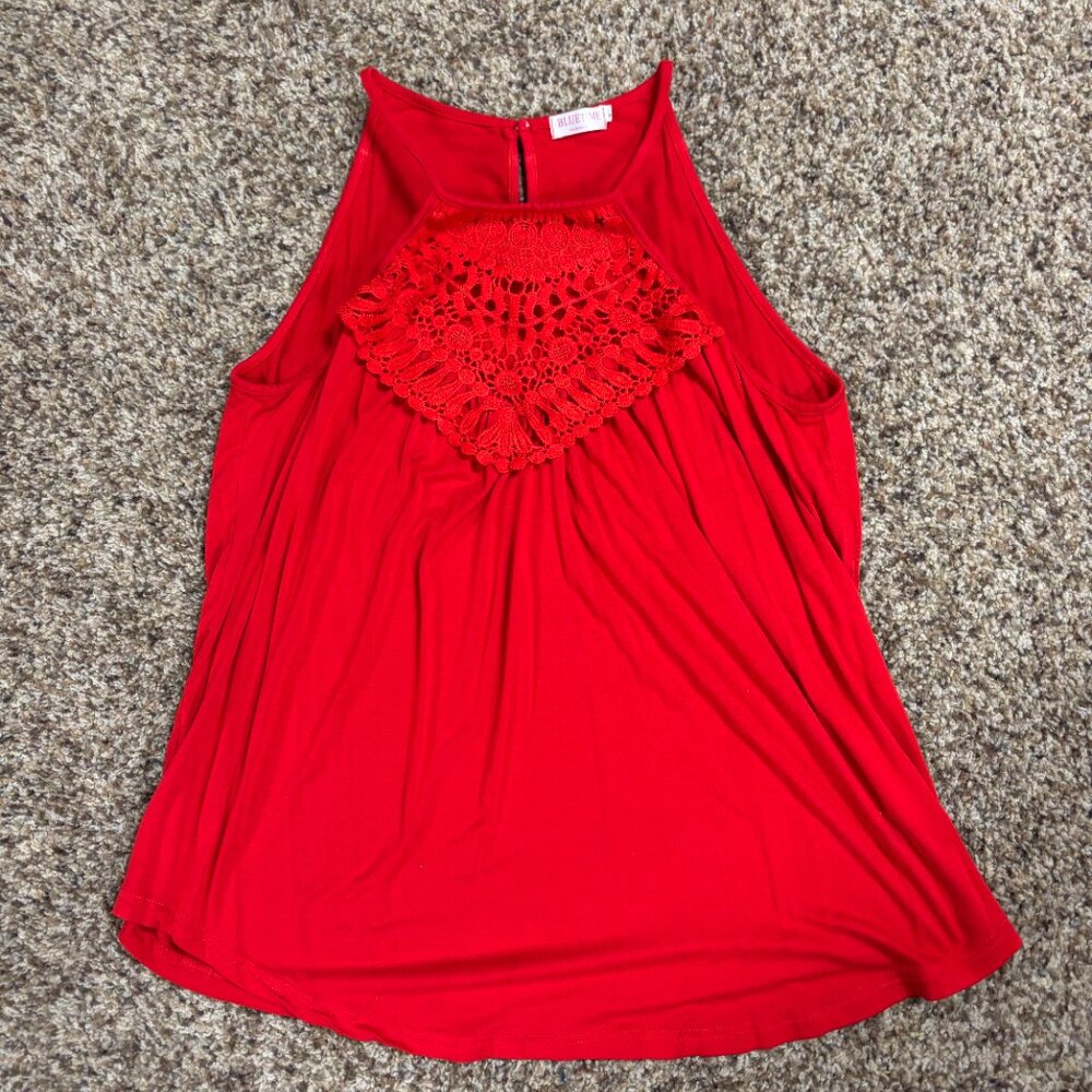 Women's Halter Spaghetti Strap Flowy Tank - Preowned - 2116